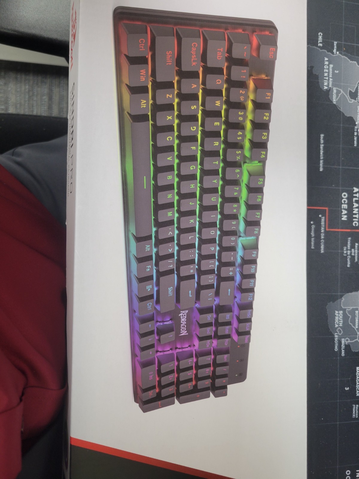Redragon Sindri Mechanical Gaming Keyboard RGB Lights Dust Proof Red Keys
