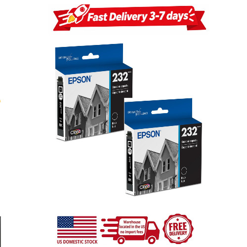 2 pack Epson 232, black ink cartridge