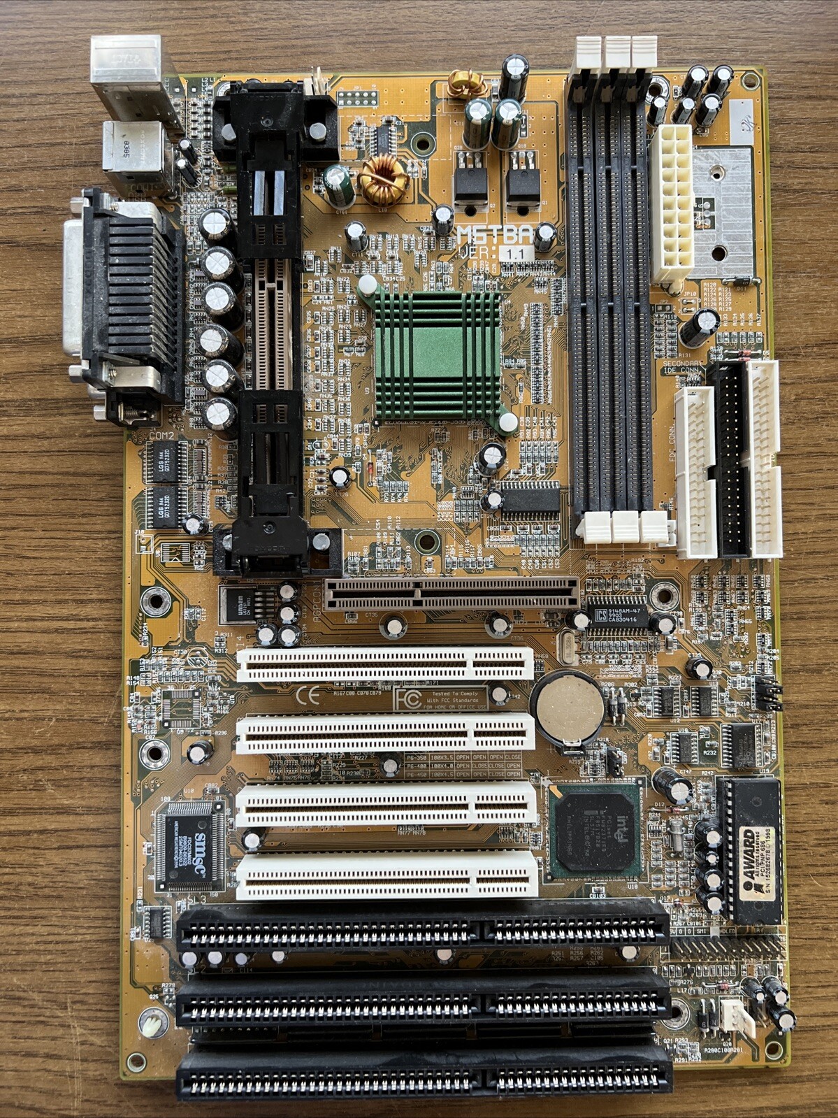 Biostar M6TBA Intel i440BX Slot 1 Retro Computer Motherboard ISA AGP Like P3B-F