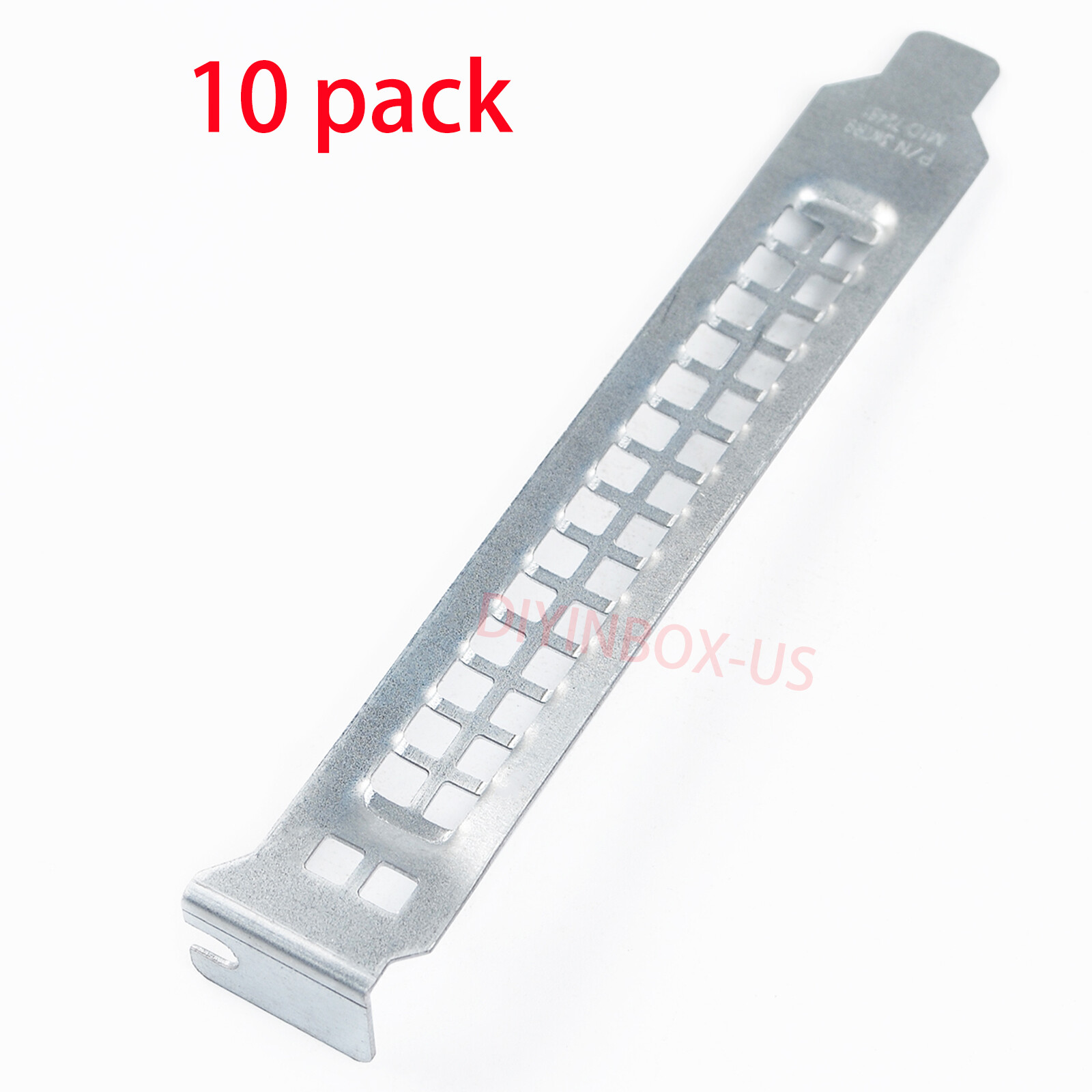 10 PCS of Dell PLT BLNK PCI MET R640 VENTED LF 14G 3WTR9 Plate Cover Fille Blank