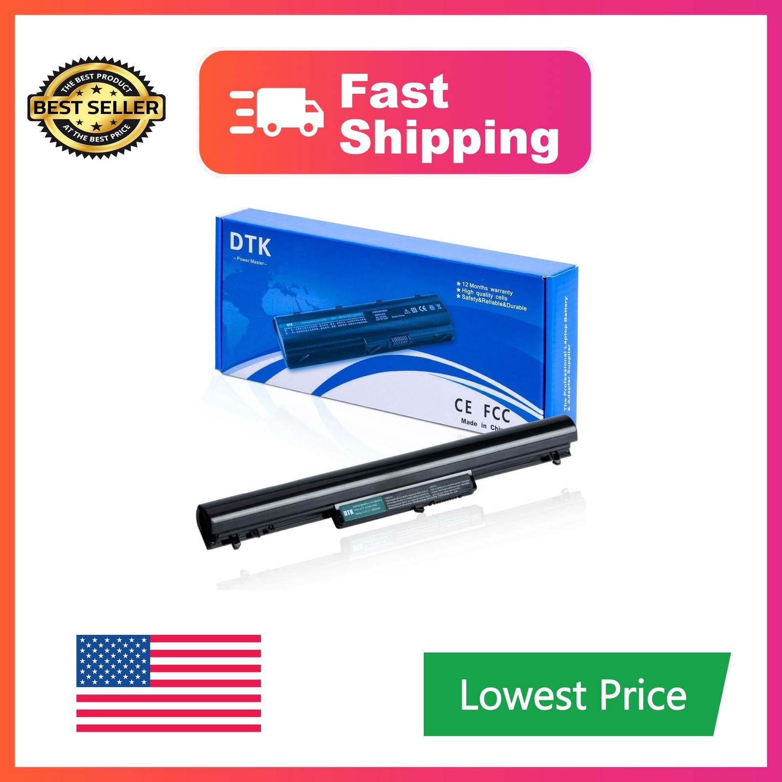 DTK VK04 Laptop Battery for HP Pavilion Sleekbook