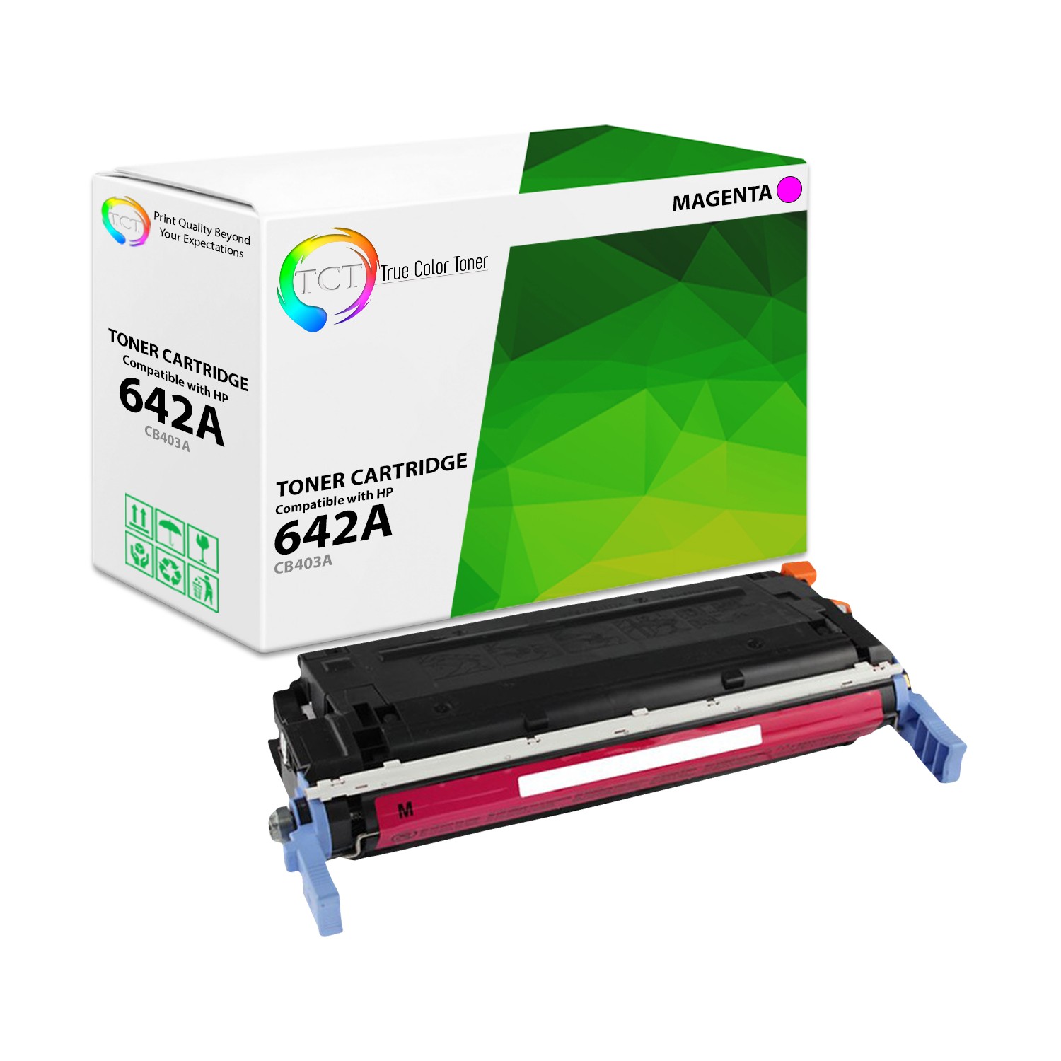 TCT Magenta CB403A 642A Laser Toner Cartridge For HP Color LaserJet CP4005