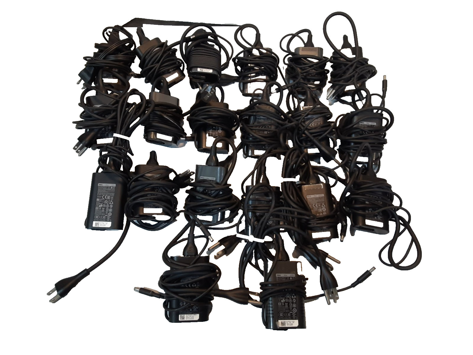 Lot of 20 - Dell 45W 19.5V 2.31A Power Supply AC Adapter 4.5mm x 3.0mm Small Tip