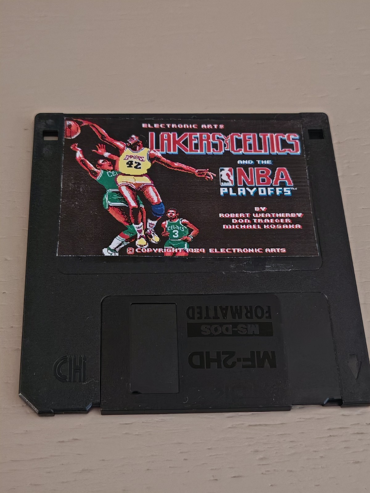 Lakers vs Celtics and the NBA Playoffs PC DOS 1989 Floppy Disk Electronic Arts