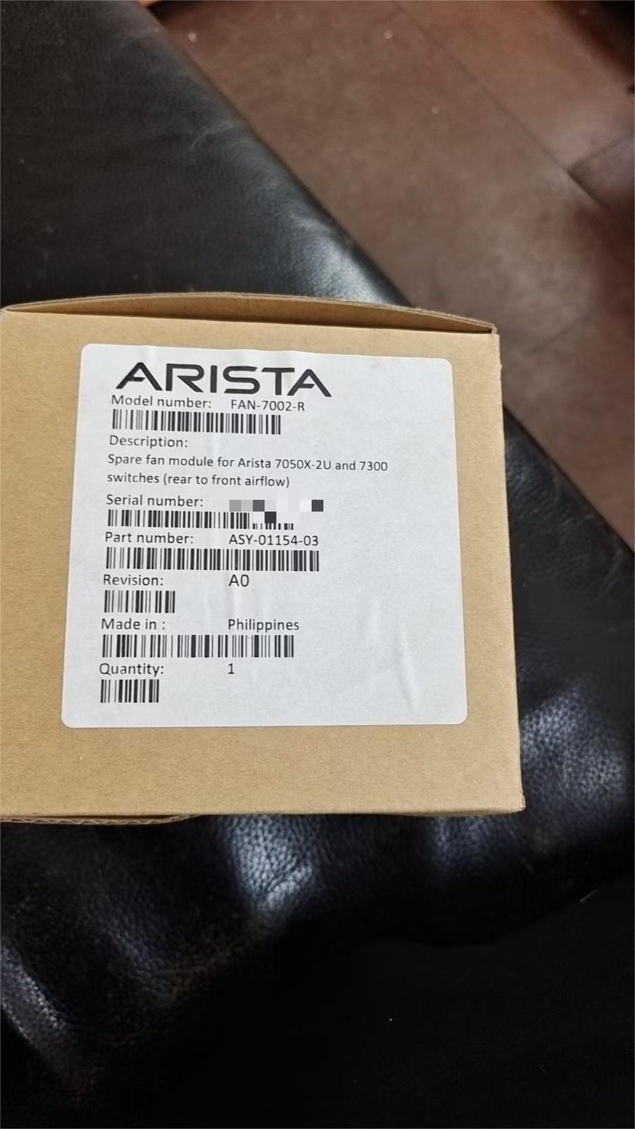 New Arista Fan-7002-R ASY-01154-03 Fan-7002-R Spare Fan Module For 7050X 7250X