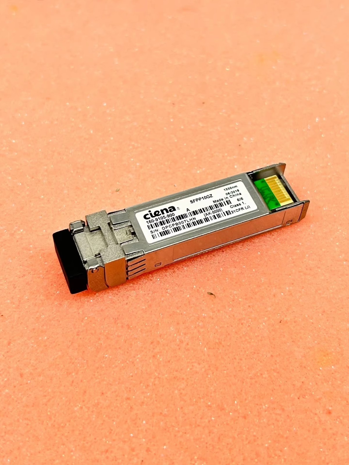 1PCS Ciena 160-9105-900 SFP+ 10G 80km 1550nm SMF LC SFPP10GZ Transceiver