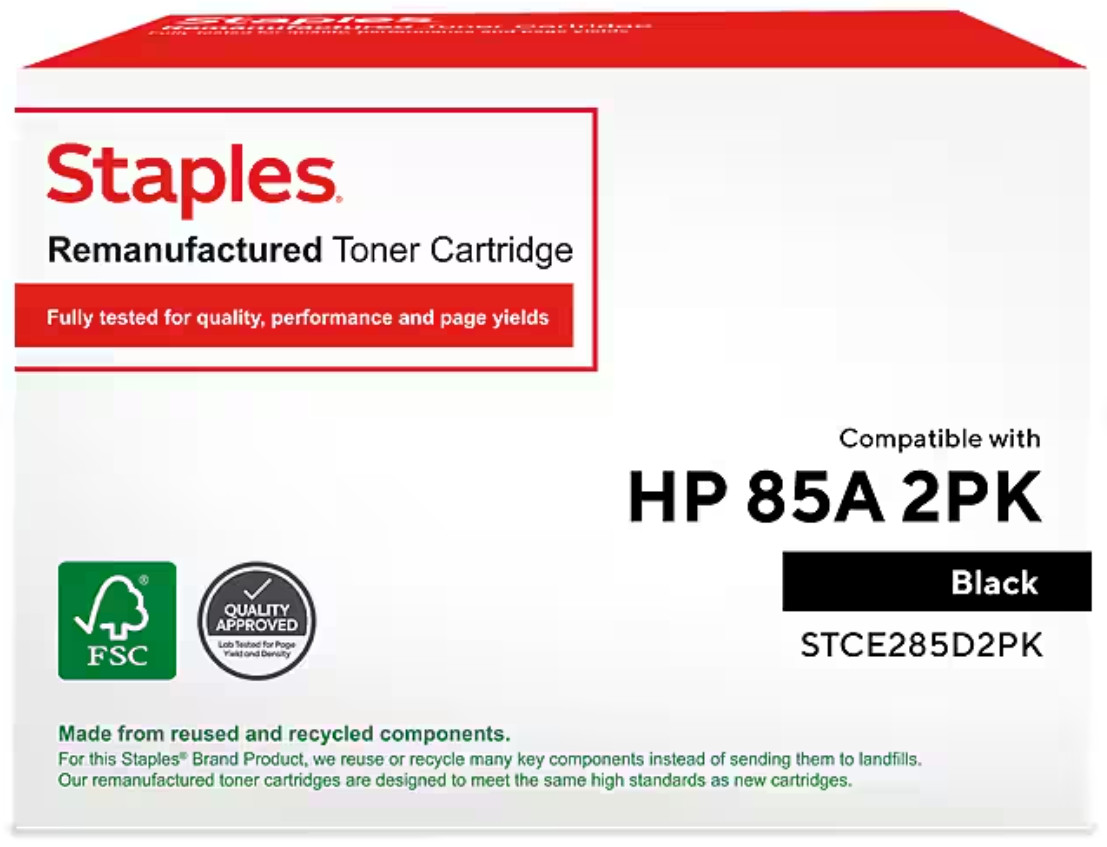 TRURED TONER CARTRIDGE HP 85A TRCE285D 2PK