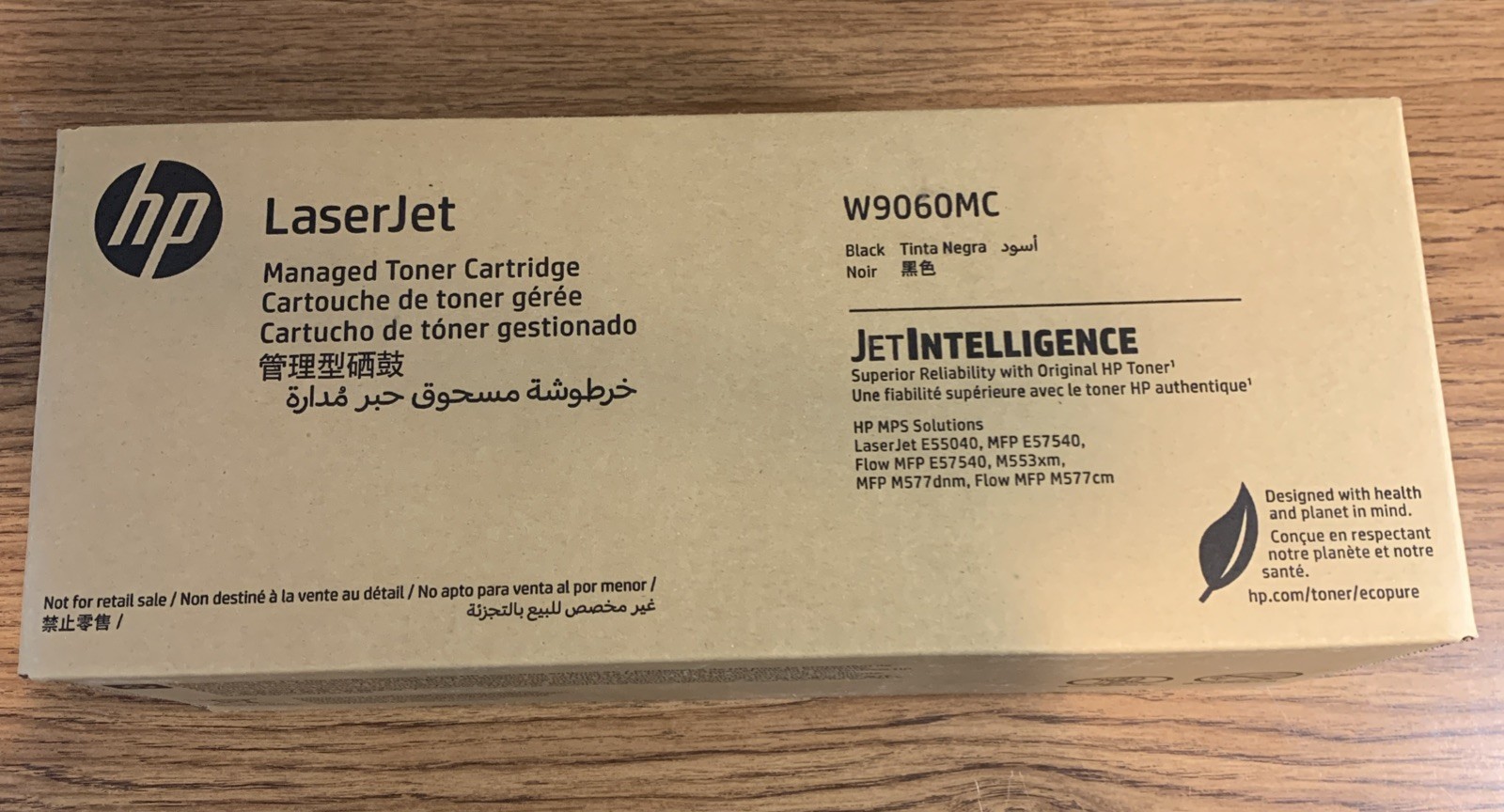 HP W9060MC Sealed Black Toner Cartridge New