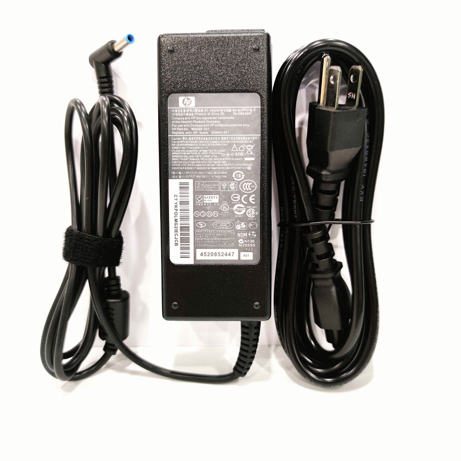 Genuine 90W for HP Pavilion 710413-001 AC Adapter Charger blue tip 19.5V 4.62A