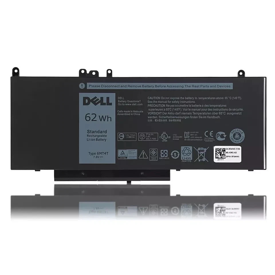 Genuine 62Wh 6MT4T Battery For Dell Latitude 14 5470 E5470 15 5570 E5570 7V69Y