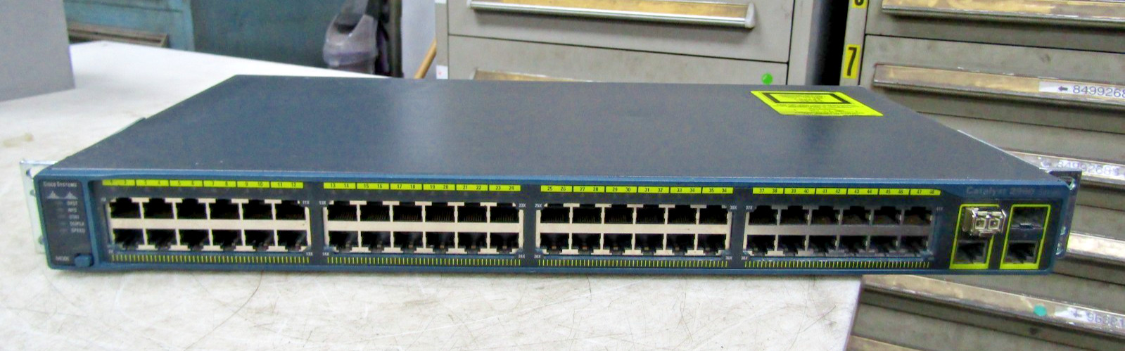 💥CISCO SYSTEMS 48 PORT ETHERNET SWITCH 100-240 VAC 1.3-8 AMP WS-C2960-48TC-L