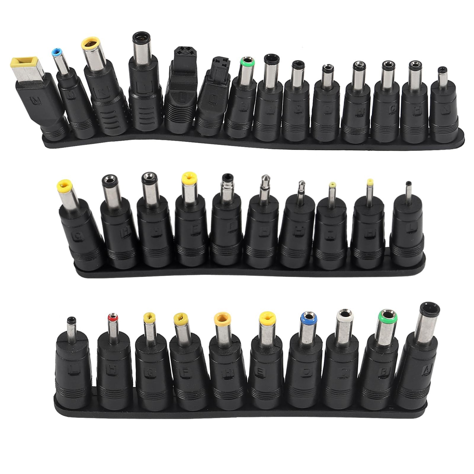 34Pcs Universal 5.5mm x 2.1mm DC AC Connector Power Adapter Tips Connector Po...