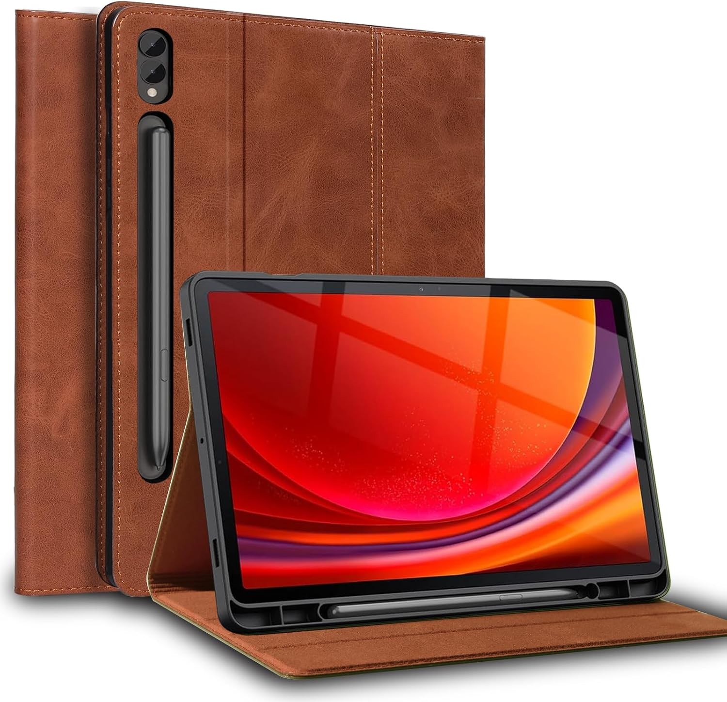 Case for Samsung Galaxy Tab S7 Plus 12.4" 2020 | Genuine Leather Folio Cover