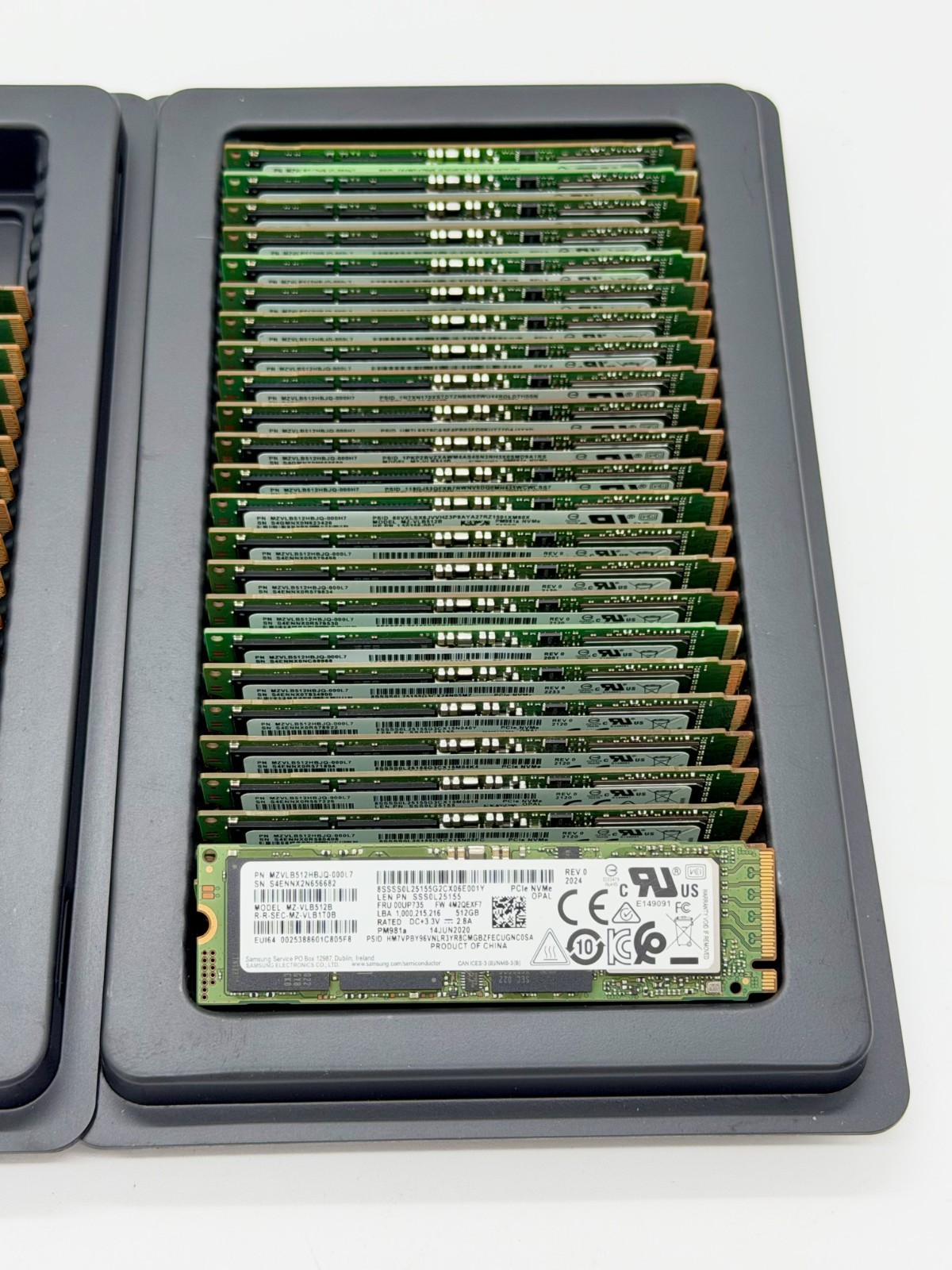 512GB SAMSUNG MZ-VLB512B PM981A M.2 NVME 2280 TESTED 90-99% HEALTH LOT OF 45
