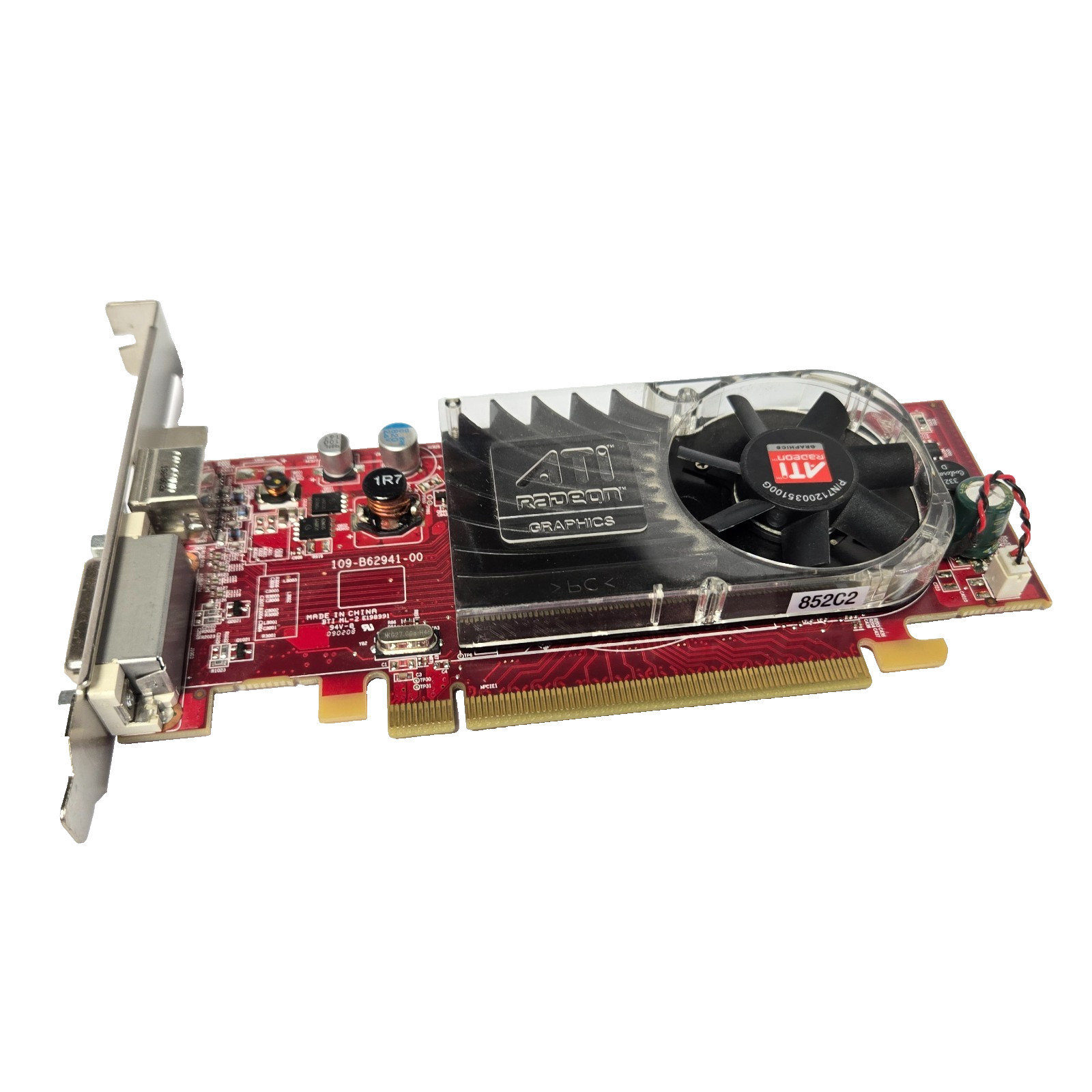 ATI Radeon B629 102B6290200 0Y103D PCI-E Graphics Card DVI DisplayPort Red PCB
