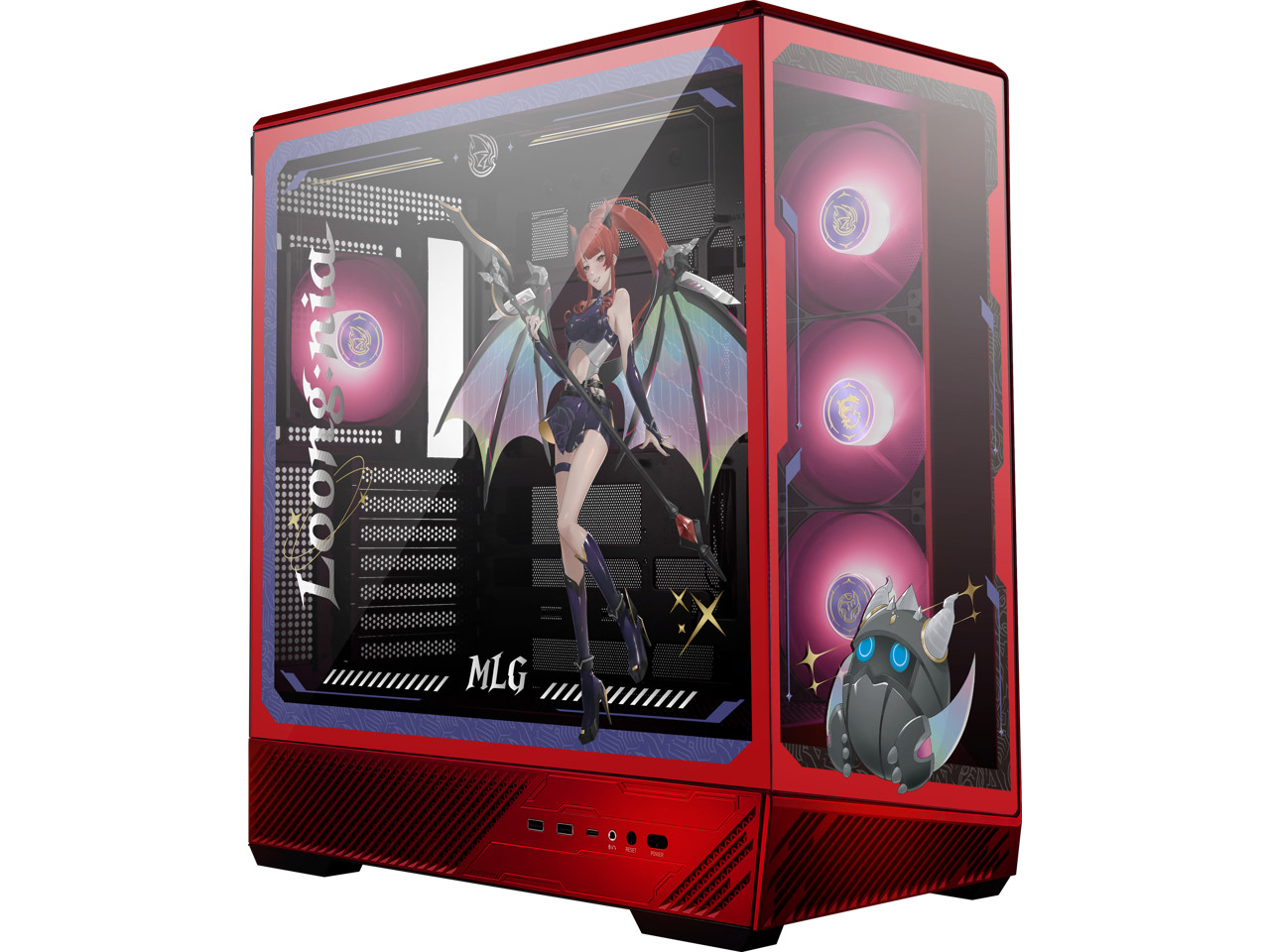 MSI PANO 130R MLG EDITION - ATX Mid-Tower Gaming PC Case - 270-degree Tempered
