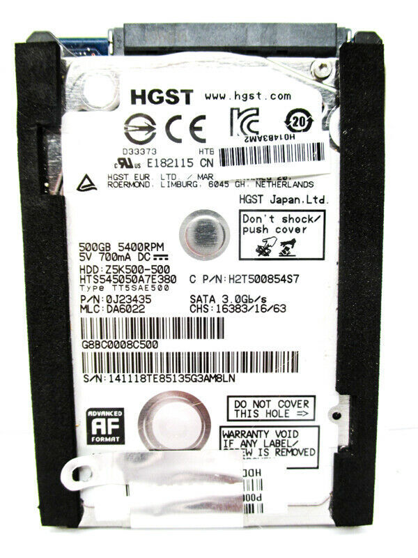 Hitachi 500GB HTS545050A7E380 SATA 0J23435 Laptop DA6022 HardDrive WIPED&TESTED