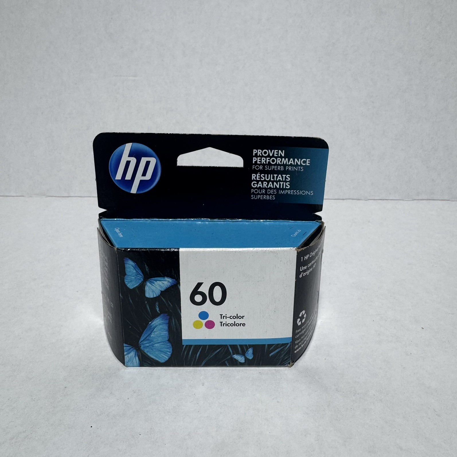 New Genuine HP 60 Tri-Color Ink Cartridge Exp. Date 12/2021