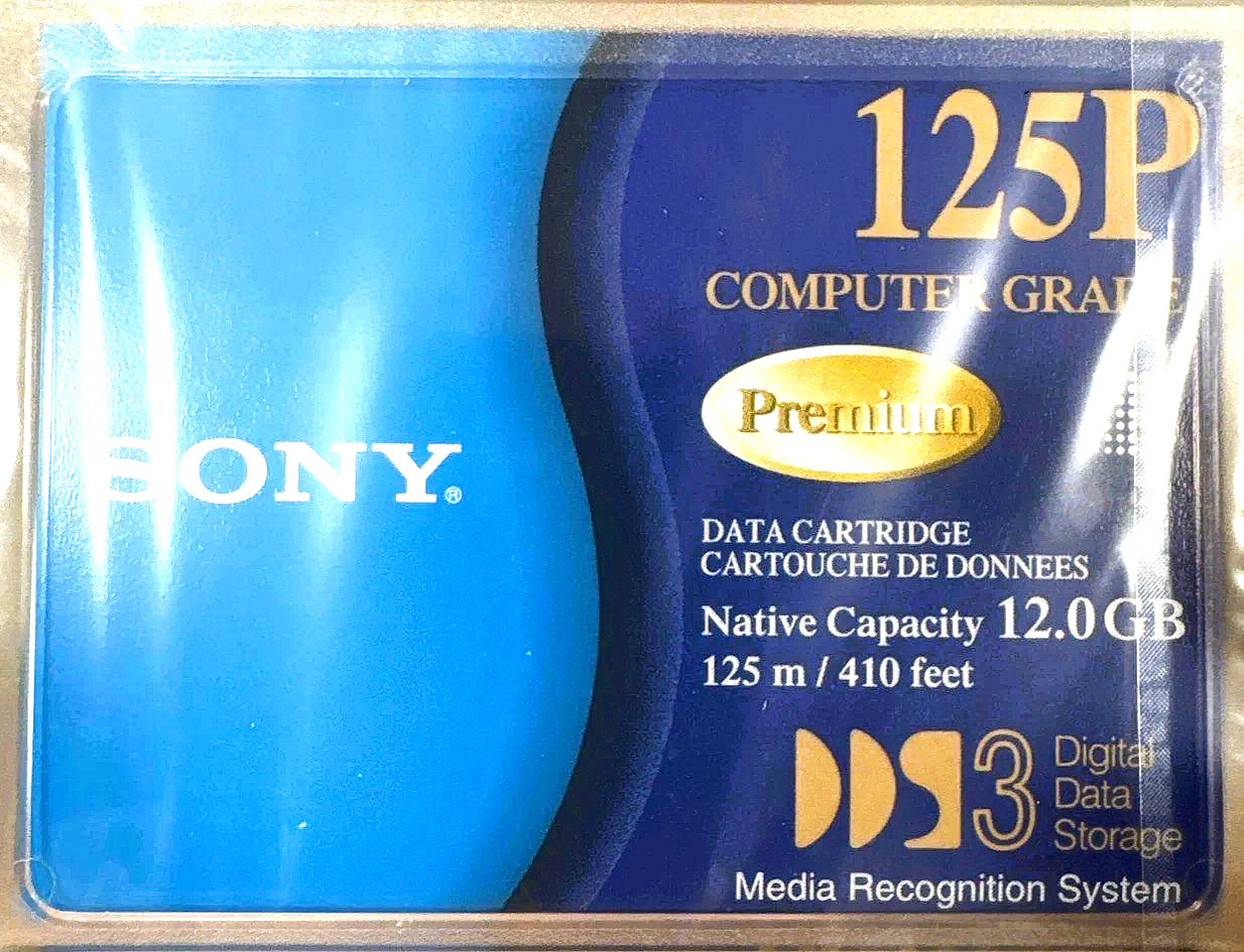 SONY  DGD125P Computer Grade 125P Premium 12 GB Data Tape Cartridge
