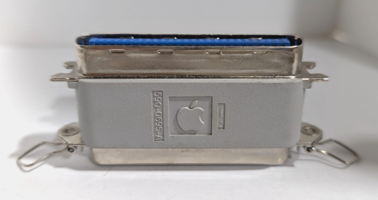 Apple Macintosh Grey/Gray Passive SCSI Terminator Pass-through Part 590-0695-A