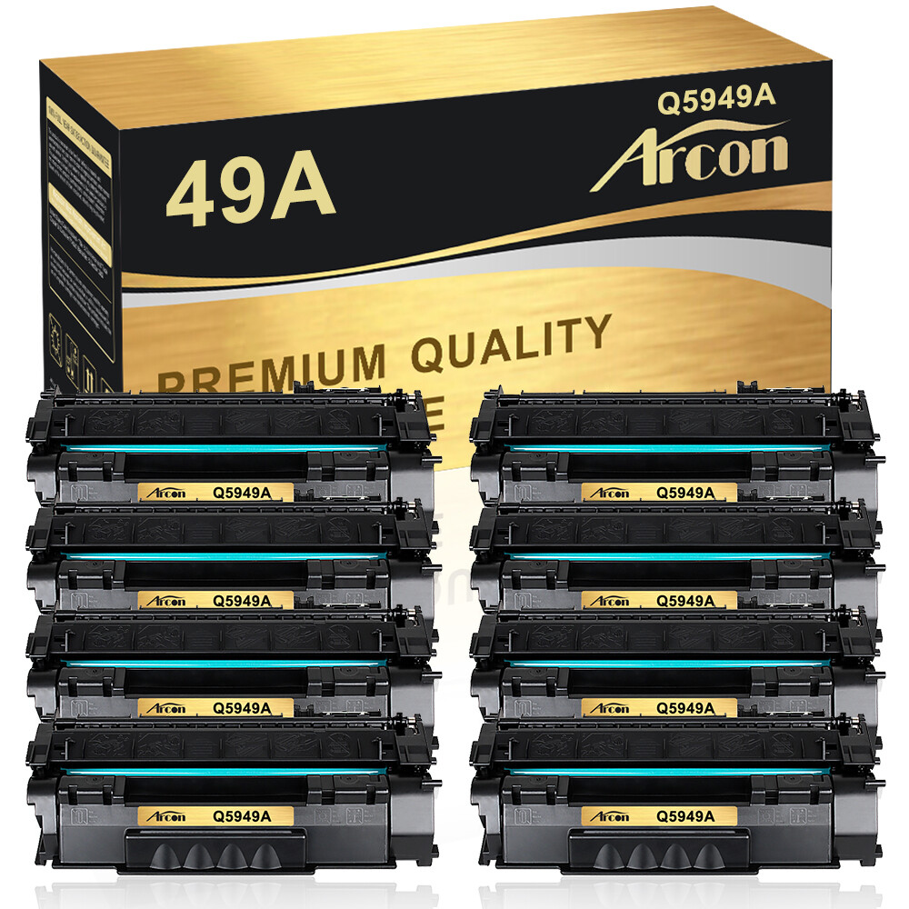 8 Pack Q5949A Black Toner Compatible With HP 49A LaserJet 1320 3390 3392 Printer