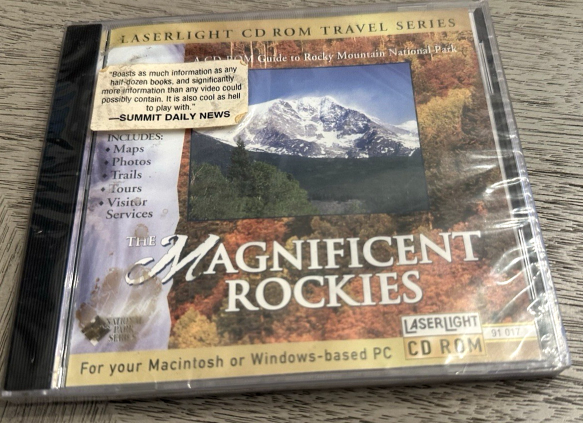 Laserlight CD Rom Travel Series The Magnificent Rockies CD Rom - NEW