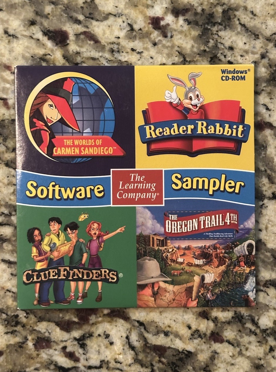 The Learning Company Software Sampler Educational Pc Games 2000 Reader Rabbit