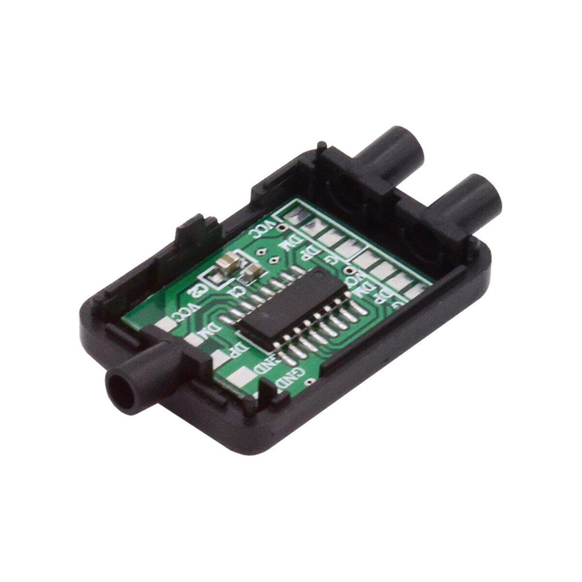 Jimier PCBA for USB2.0 Ports HUB USB 1 to 2 Splitter with SR Cover for DIY Cable