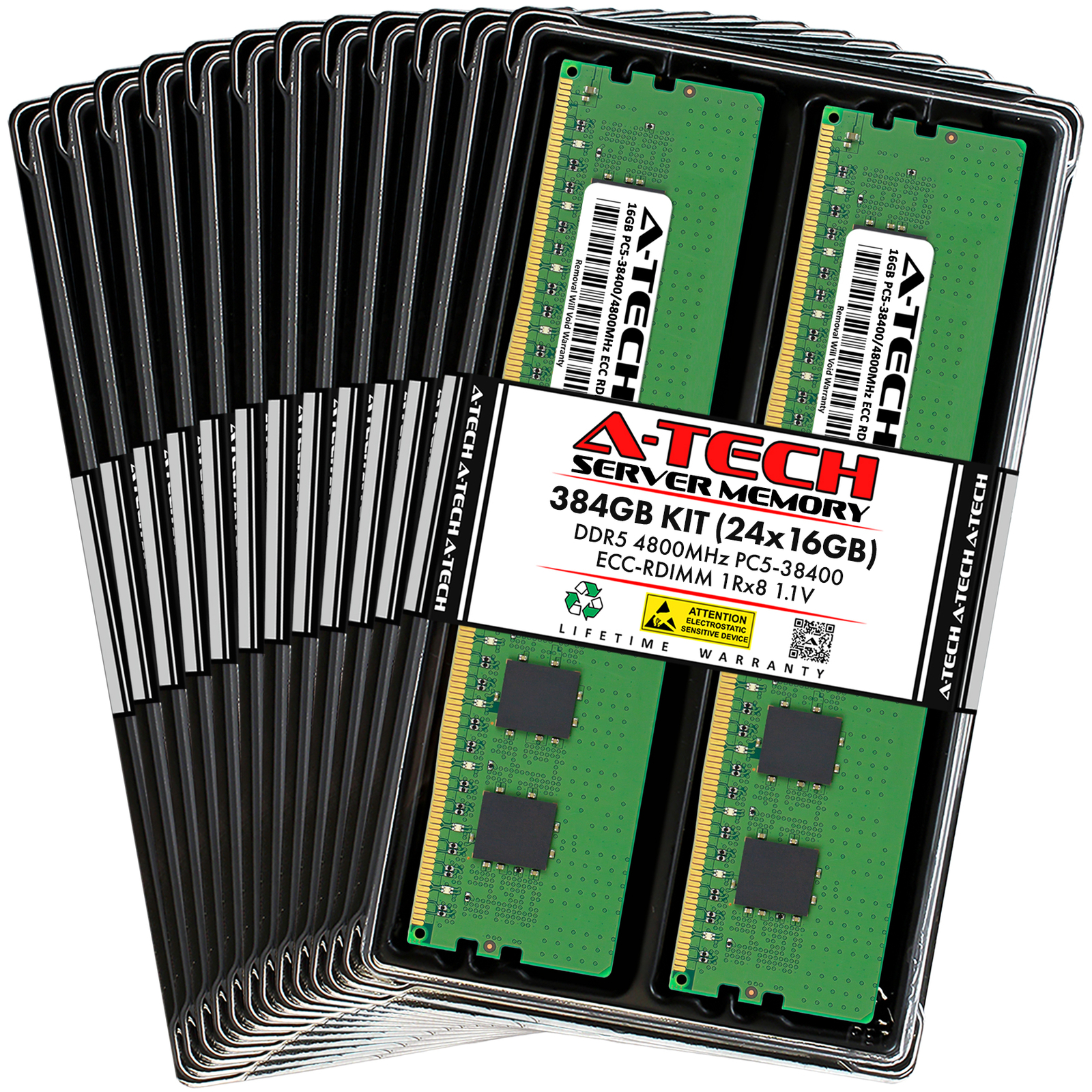 384GB 24x16GB PC5-4800 RDIMM Tyan B8056G68AE12HR-2T B8056T70V8E6HR-2T Memory RAM