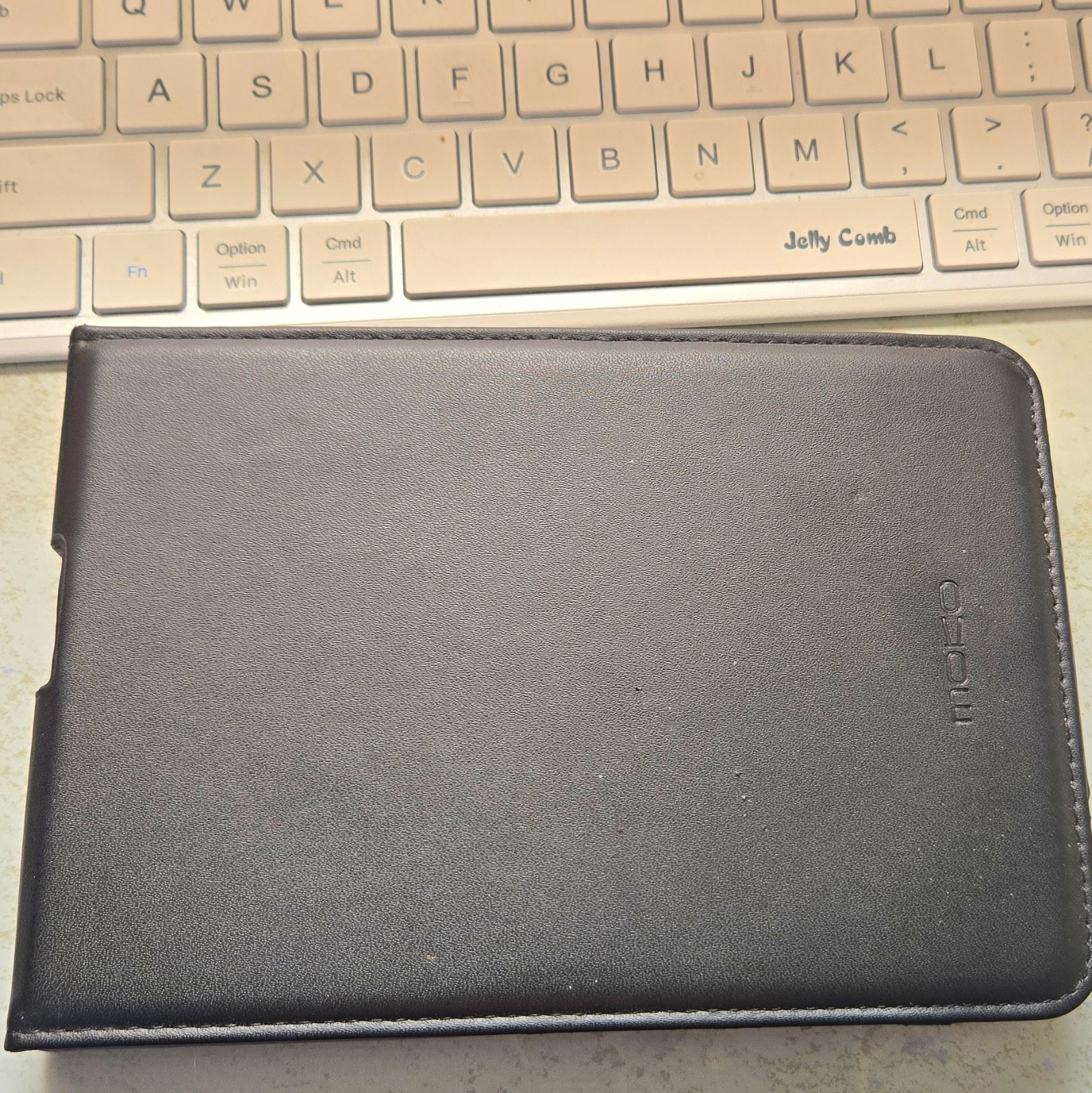 MoKo Black Synthetic Leather Folding Folio Case for Amazon Kindle 10th G