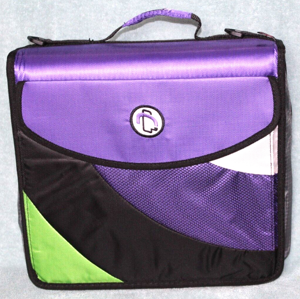 Case It The Universal 3 Binder Tablet Laptop Computer Organizer Purple w/ Strap