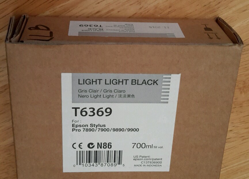 08-2022 NEW EPSON T6369 Light Light Black Ink 700ml Stylus 7890/7900/9890/9900
