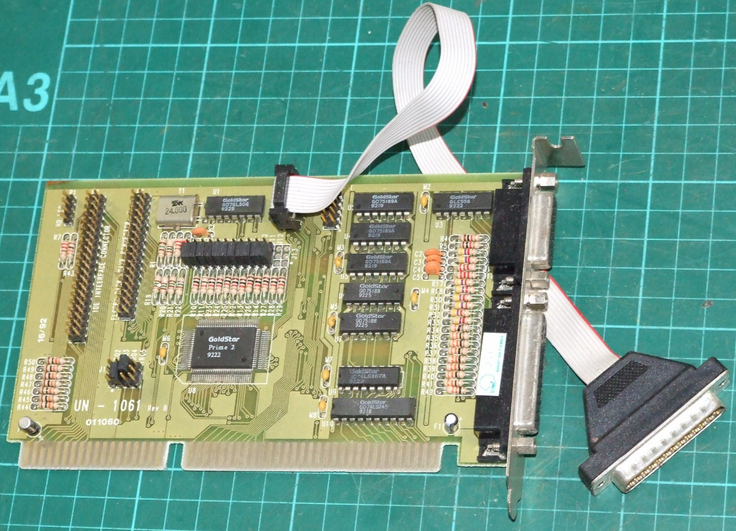 Goldstar Prime 2 Multi-I/O controller 16-bit ISA card for vintage 286 386 486 PC