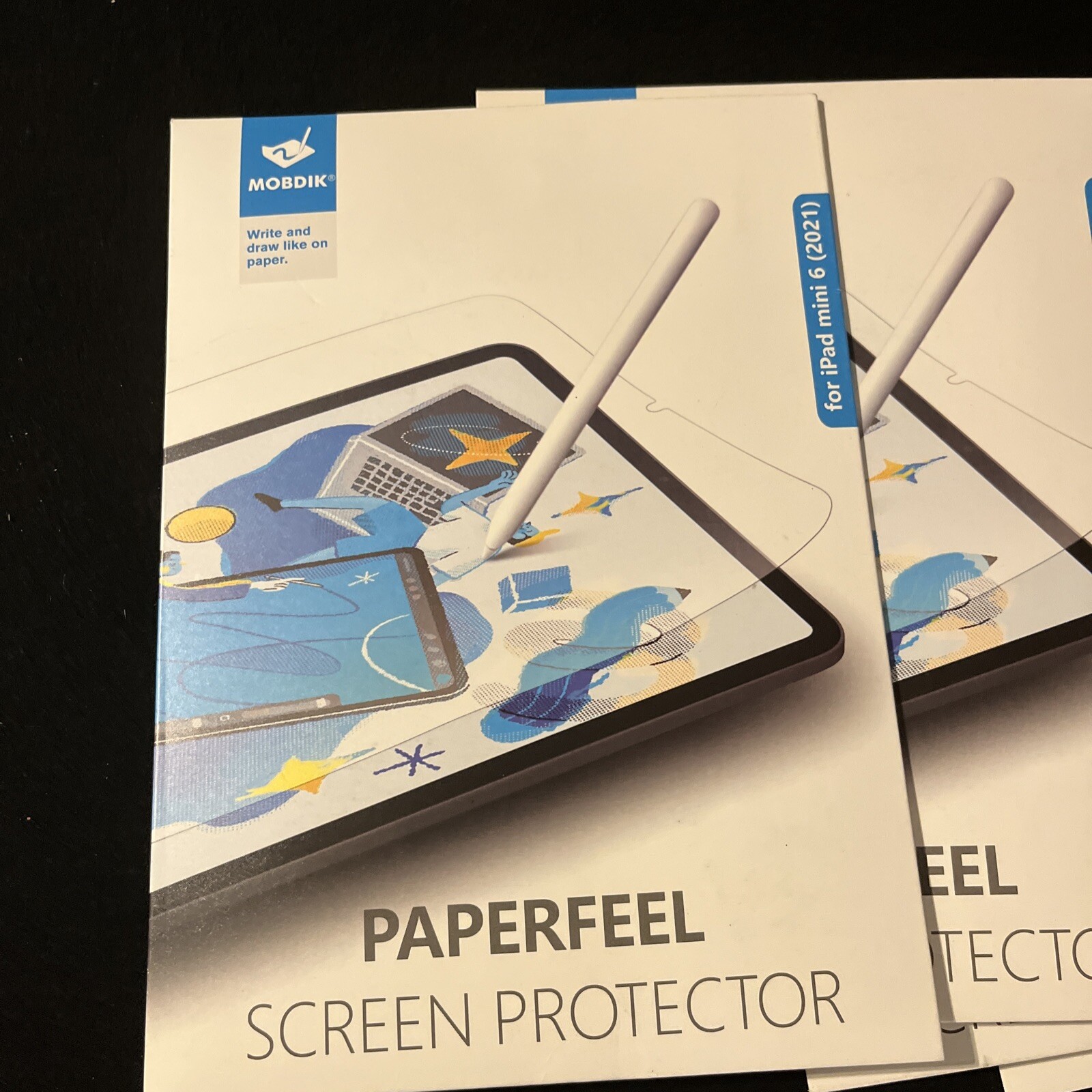 MOBDIK Paperfeel Screen Protector for iPad Mini 6 2021 Low Refec