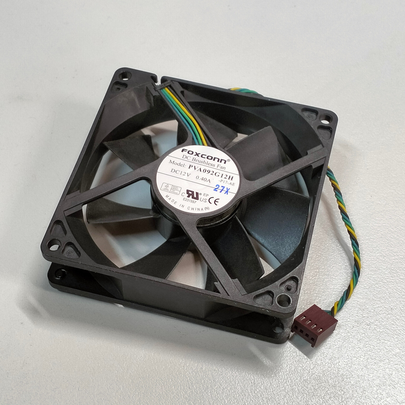 OEM HP Compaq 6200 6300 Case Fan  12V 0.40A 4-Pin Foxconn PVA092G12H 645327-001