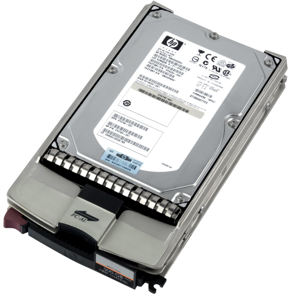 HARD DRIVE HP 370789-001 NB50058855 500GB 7.2K FATA 3.5''