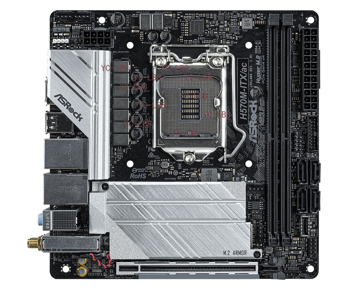 FOR ASROCK H570M-ITX/ac DDR4*2 LGA 1200 64GB Mini-ITX Motherboard Test OK