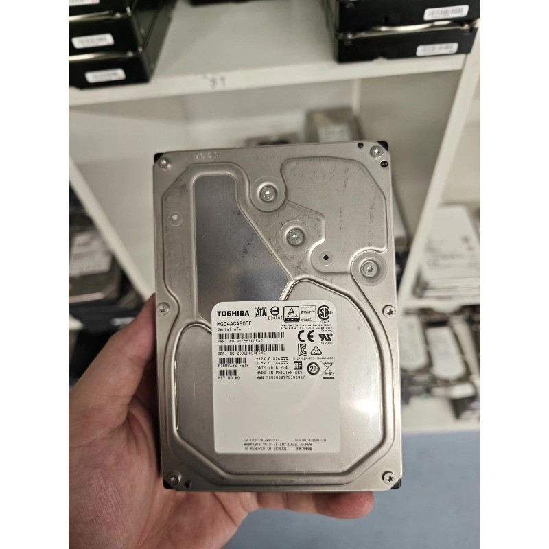 Toshiba MG04ACA600E 6TB 7200RPM SATA 3.5" Enterprise HDD 256MB Cache, 90%+Health
