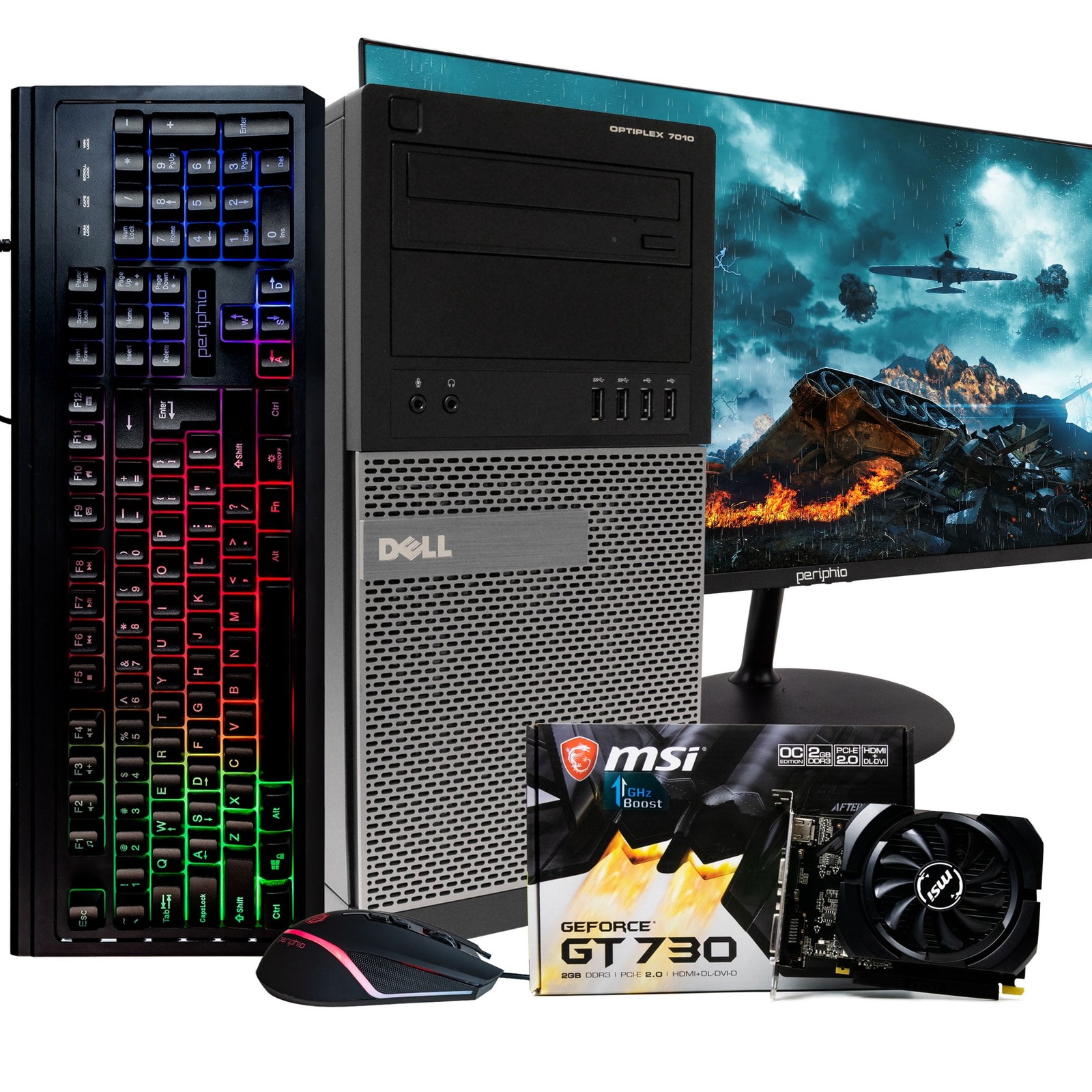 Dell Intel Quad-Core i7 GeForce GT 730 2GB 240GB SSD + 1TB HDD 16GB DDR3 RAM