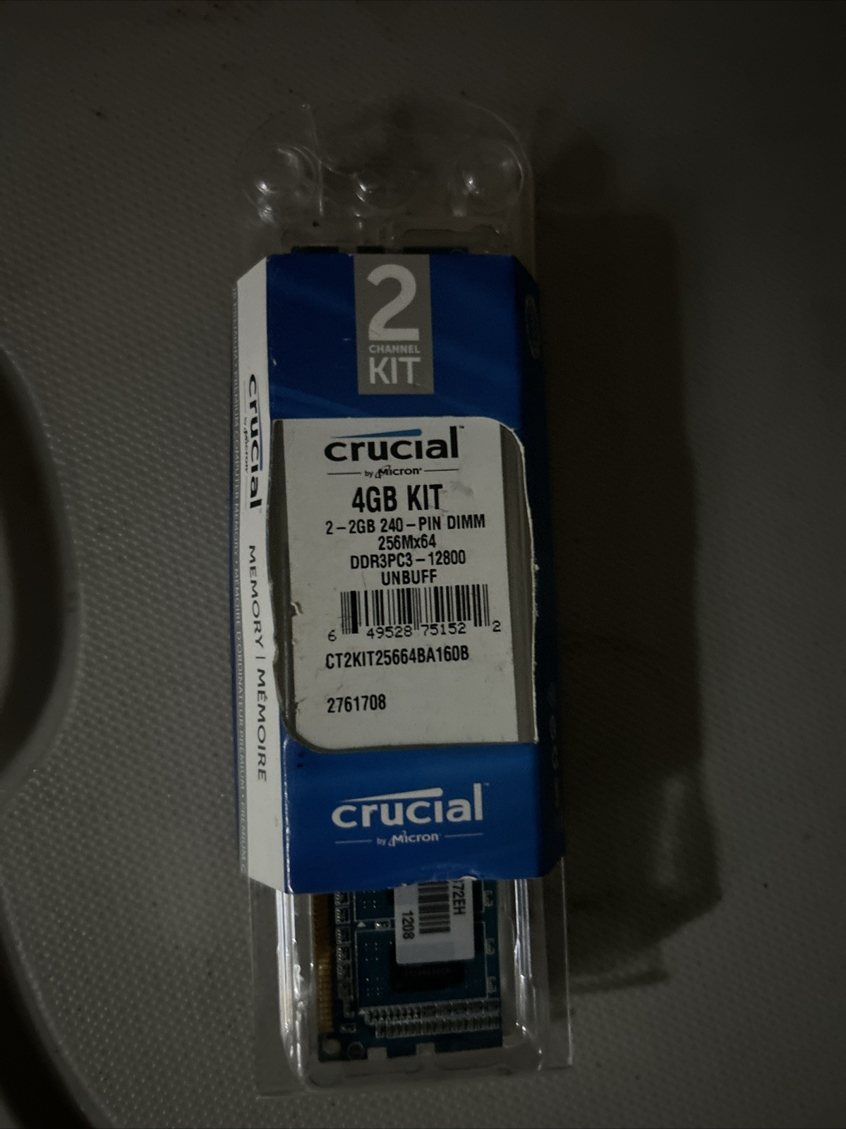 Crucial - 2-Pack 4GB 1.6GHz PC3-12800 DDR3L SO-DIMM Laptop Memory Kit