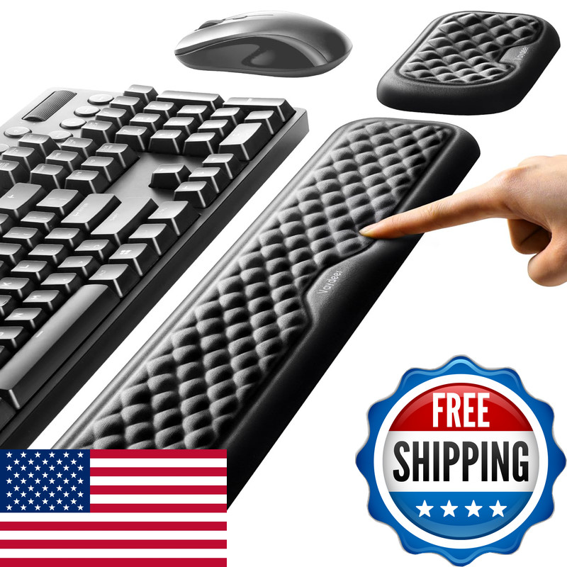 Vaydeer Wrist Rest For Keyboard And Mouse Computer Ergonomic Wrist Support Pad