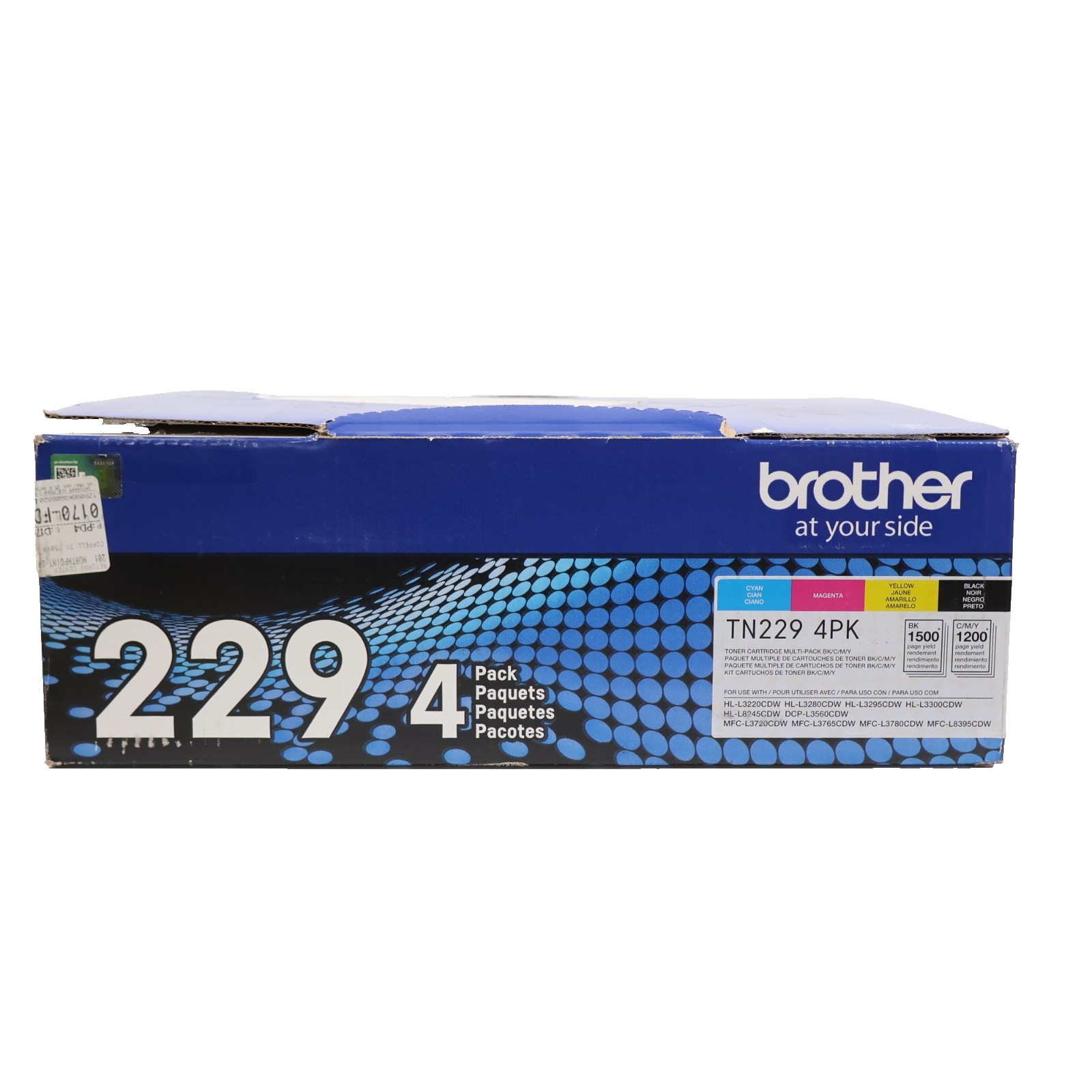 Brother TN229 4PK Black/Magenta/Cyan/Yellow Standard Yield Toner Cartridges