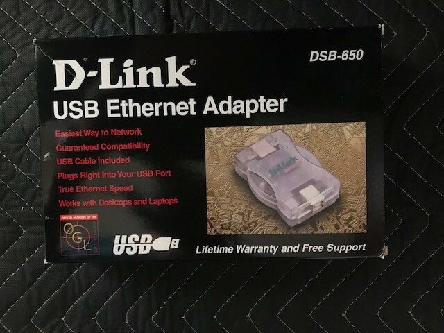 D-Link DSB-650 USB Ethernet Adapter NEW IN BOX 