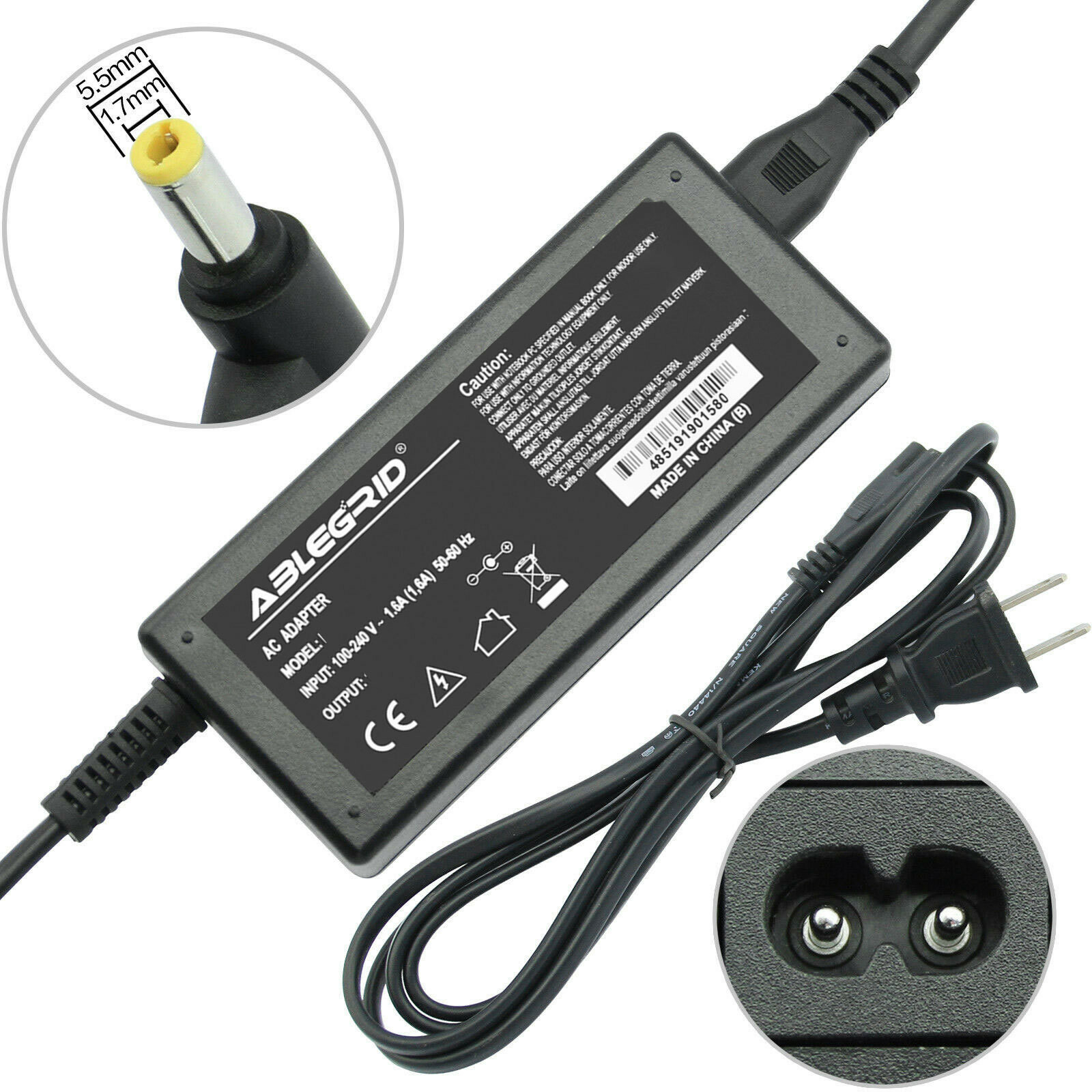 65W AC Adapter Charger For Acer Aspire ES1-512-C323 ES1-512-C685 ES1-512-C88M