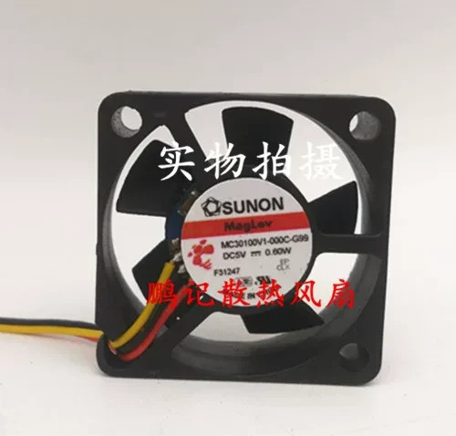 1PCS SUNON MC30100V1-000C-G99 3010 5V 0.60W 3-Wire Cooling Fan