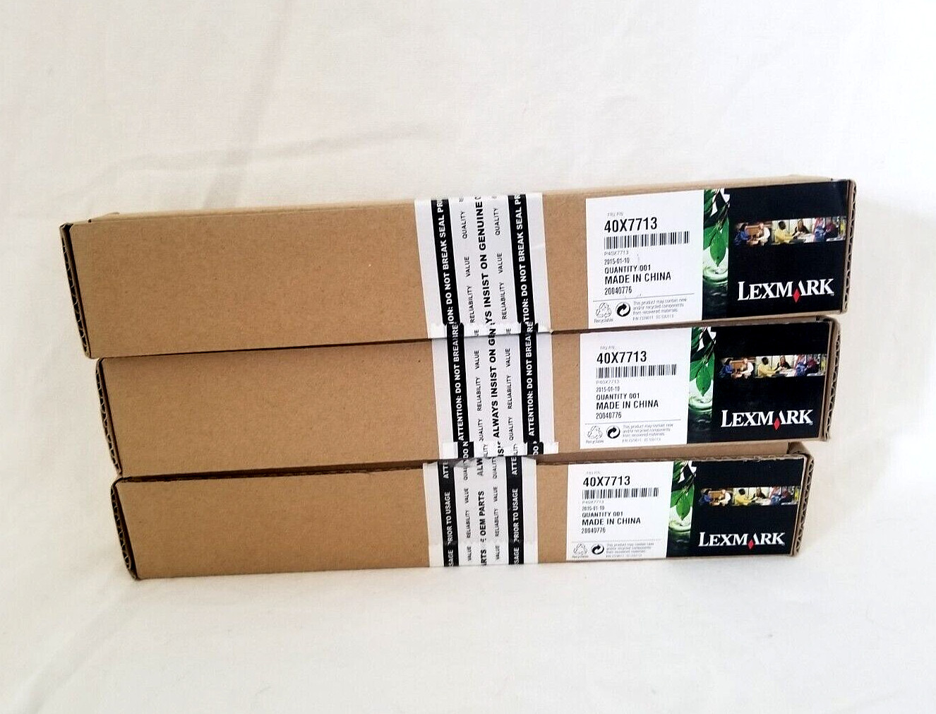 Lot of 3 - GENUINE LEXMARK 40X7713 SEPERATOR ROLLER BRAND NEW NIP