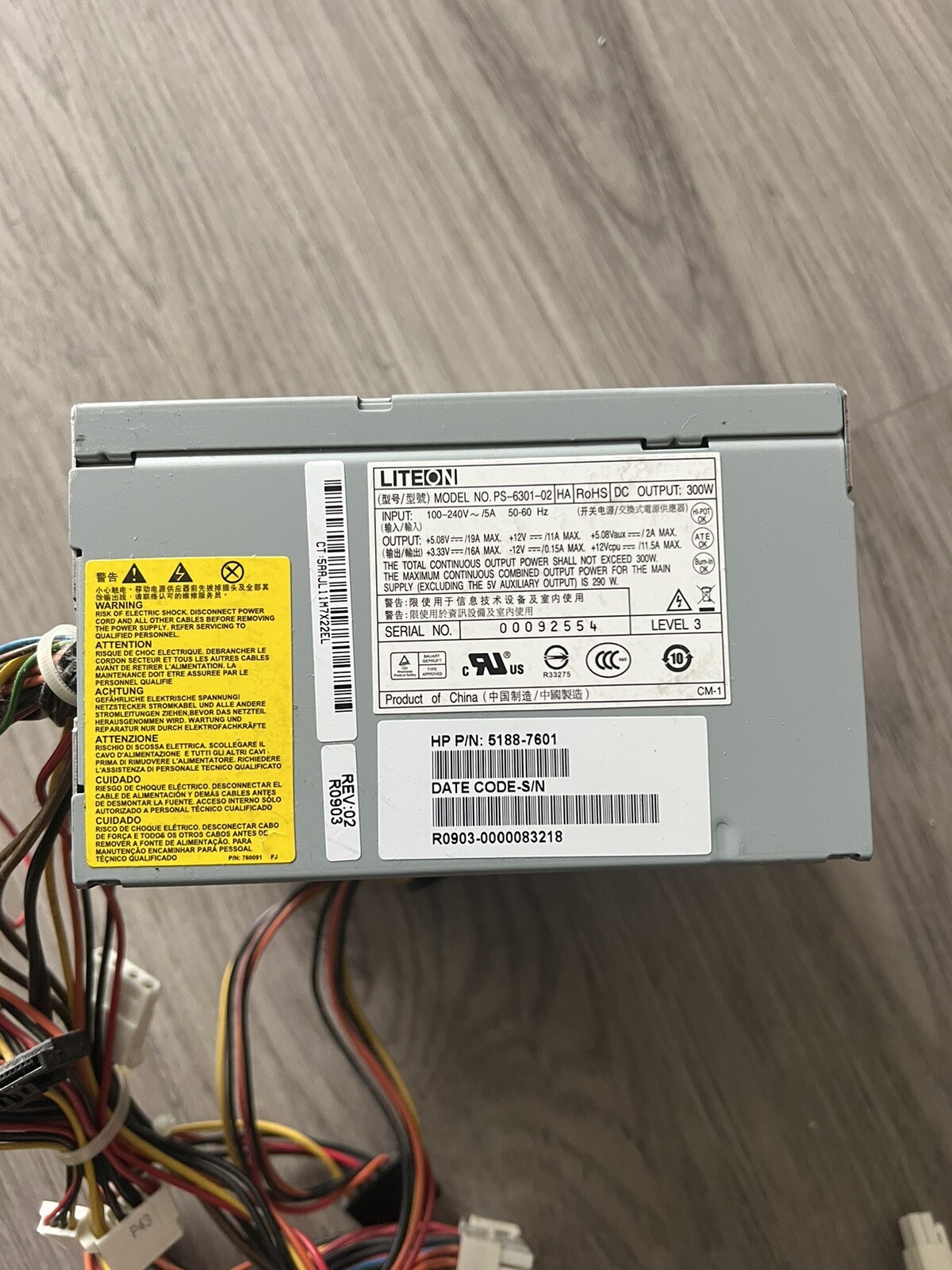 liteon ps-6301-02 Power Supply