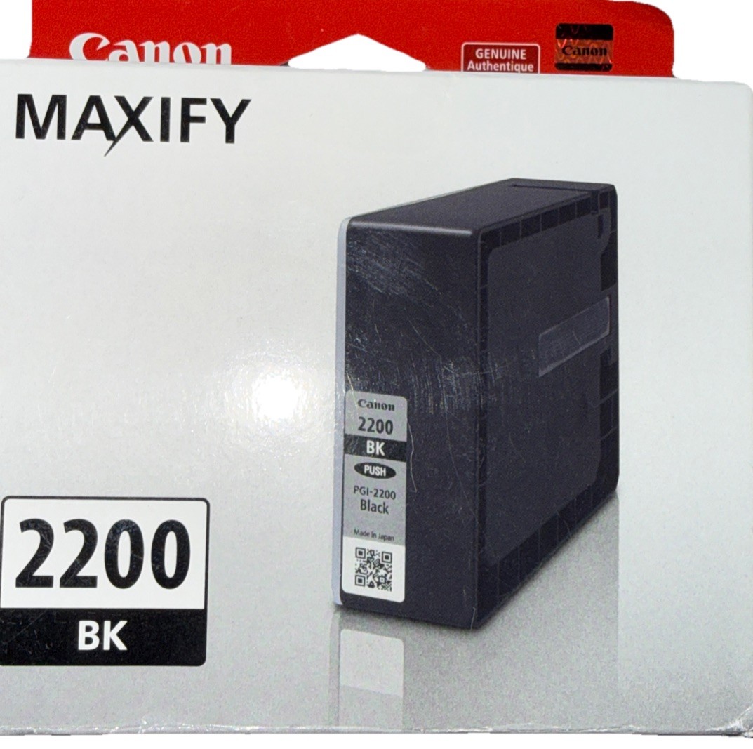 Canon Pgi-2200 Ink Cartridge - Black - Inkjet - Standard Yield - 1000 Page -NEW
