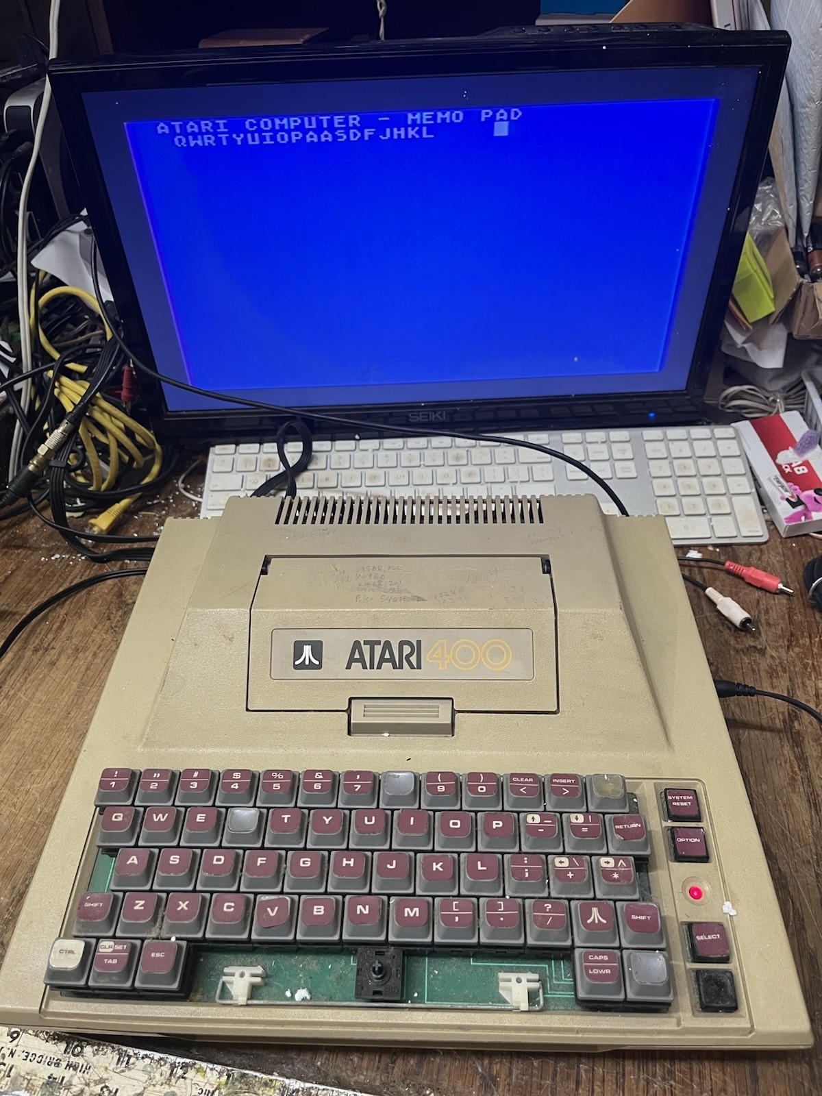atari 400 Upgraded 48k board & mpp-1100 working & Power Supply