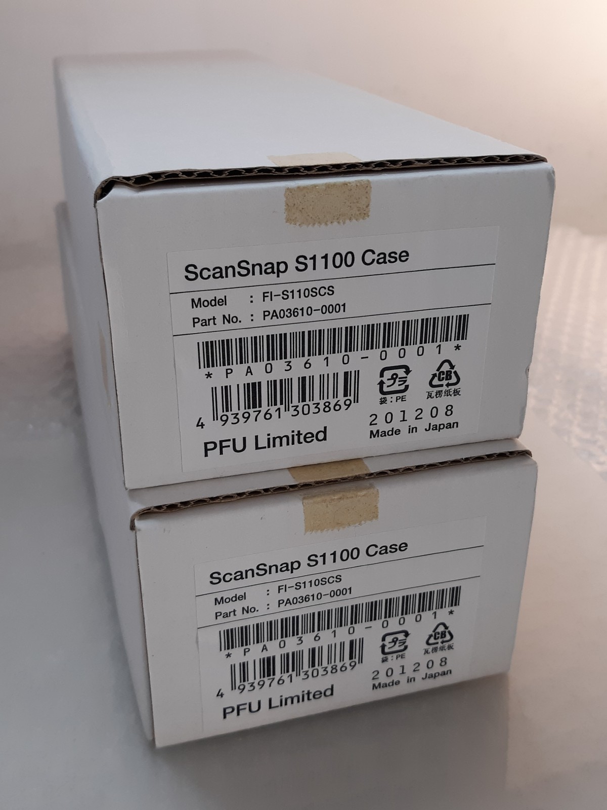Pair of Fujitsu ScanSnap S1100 FI-S110SCS Case NEW *OPEN BOX*